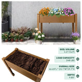 Raised Garden Bed Outdoor, Wooden Planter Boxes with Legs Protective Liner & Drainage Holes, Elevated Garden Flower Beds for Backyard Balcony, Gift for Gardening & Mother,46.65'' X 23.11'' X 29.72'' Magazoopet