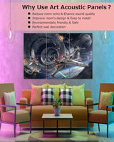 EVENRISING Art Acoustic Panels, 72"x48"x0.4" Sound Absorbing Panels,Better Sound Panels than Soundproof Foam,Premium Soundproof Wall Panels for Recording Studio, Star Wars EVENRISING