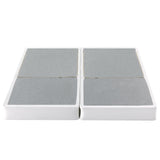 ZINUS No Assembly Metal Box Spring, 7.5 Inch White Mattress Foundation, Sturdy Metal Structure, Split King Zinus