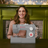 SINGER Heavy Duty 4452 High Speed Sewing Machine With Accessory Kit | Strong Motor with Enhanced Piercing Power, 110 Stitch Applications, Full Metal frame, 1-step Buttonhole & LED Lights SINGER