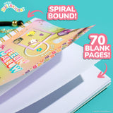Squishmallows Original DIY Journaling Kit, Includes Craft Supplies Like Cute Stickers for Journaling, Sketch Pad, Cam The Cat Charm, Keychain, Fun Scrapbook Kit, Girl Gifts, Art Set Squishmallows