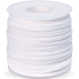 24 PLY Braided Candle Wick Spool White Woven Wicks Cord for Candle Making 200 Foot Lacing Roll for DIY Craft Cotton Cord YARRD