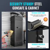 KAER 15-17 Gun Safe Digital Gun Safe for Rifles and Pistols Gun Cabinet Rifle Safe for Home with Adjustable Rifle Racks Gun Safes Multi Layer Design with Separate Lockbox and Drawer KAER