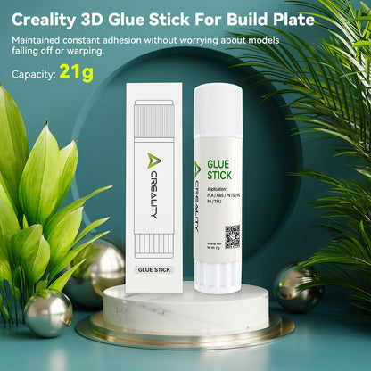 Creality 3D Printer Glue Stick for Print Bed, PVC Sollid Bed Adhesive,Strong Adhesion Reduces Warping for Printing PLA,ABS,PETG,PC,PA,TPU on Various Build Plate,Glass,PEI,PEO,PET, etc. 21g x  - WoodArtSupply