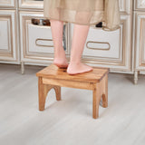 Wooden Step Stool, One Step Stools for Adults, 9'' Small Kitchen Stepping Stool,Heavy Duty Beside Step Stools for High Beds, Bedroom Foot Stool LiTY