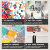 FHBUBPUP Angel Diamond Painting Kits for Adults, Dog Diamond Art Kits for Beginners - DIY Full Drill Round Diamond Dot Gem Art, Craft Gift Suitable for Home Wall Decoration 12×12Inch FHBUBPUP