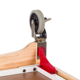 Child Craft Safe Haven Daycare Evacuation Wooden Compact Portable Crib with 4" Casters, Features Clearview End Panels, Durable Wood Construction, Easy Grib Handles, Fits Through Doorways (Natural) Child Craft