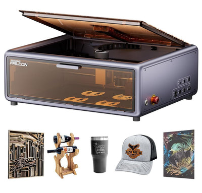 Creality Falcon A1 10W Laser Engraver, 80W Enclosed Laser Cutter and Engraver Machine with Air Assist, Smart Camera Positioning, 600mm/s Speed, Smart Material Recognition, Ideal for Wood & Metal