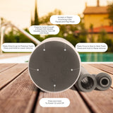 iJoy Wireless Speaker with 10 Hour Playtime - IP66 Waterproof, Dustproof, Weatherproof Light Up Bluetooth Tiki Speaker with LED Lights + Adjustable Stake Height for Use As Wireless Outdoor Speaker iJoy