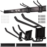 NINE FORTY Garage Tool Organizer Wall Mount - 49.5 Inches, 16" Stud Spacing, 440 LBS. Sturdy Rubber Coated Garden Tool Organizer and Storage Rack with Adjustable Hooks NINE FORTY