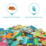 TOP BRIGHT 24 Piece Toddler Puzzles 3 Year Old - Wooden Jigsaw Puzzles for Kids Ages 4-8 - Forest Animals TOP BRIGHT