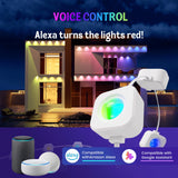 Permanent Outdoor Lights, 150FT RGB Outdoor Lights for House Decor, Smart Eaves Lighting, Extendable LED Strip with IP67 Waterproof, Music Sync, APP/Voice/Remote Control, Alexa/Google Compatible Fitop