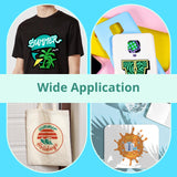 HTVRONT Sublimation HTV Kit - Sublimation HTV for Dark/Light Fabric, Heat Press Starter Kit for Sublimation Shirt/Bag/Hat, Include Sublimation Paper & Heat Resistant Tape & Teflon Sheet for Heat Press HTVRONT