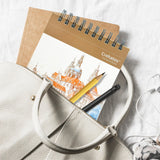 Crehatos 5.5" x 8.5" Sketch Book, Top Spiral Bound Sketch Pad, 100 Sheets Each 68lb/100gsm Drawing Paper, 2 Pack Crehatos