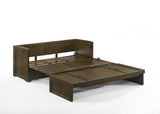 NIGHT & DAY Rustic Cube Pre-Assembled Cabinet Murphy Bed (Rustic Brown W/Ranchero Hardware) Night & Day Furniture