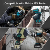 Aoasur 2 Packs 6.0Ah Powerful and Trusted Replacement for Makita 18V Battery, Compatible with Makita 18 Volt Battery BL1860, BL1850B, BL1850 Series Battery, Replacement Battery for Makita 18V Tools Aoasur