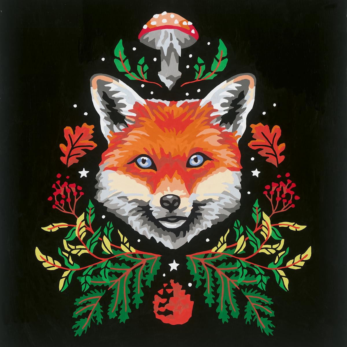 Ravensburger CreArt Pixie Cold: Fox Paint by Numbers Kit for Adults - 23511 - Painting Arts and Crafts for Ages 12 and Up Ravensburger