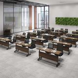 Conference Room Table Folding Conference Table, Foldable Flip Top Training Seminar Table, Office Training Room Table with Silent Wheels, Modern Meeting Table for Office Classroom (1Pack 47.2in) Lrxmastery