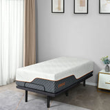 ESHINE 14" Hybrid Mattress Twin XL + Adjustable Bed Frame - Luxury Cool Gel Memory Foam, Upholstered Bed Frames with Massage, USB, Under Bed Night Light, Head and Foot Incline, Twin XL ESHINE