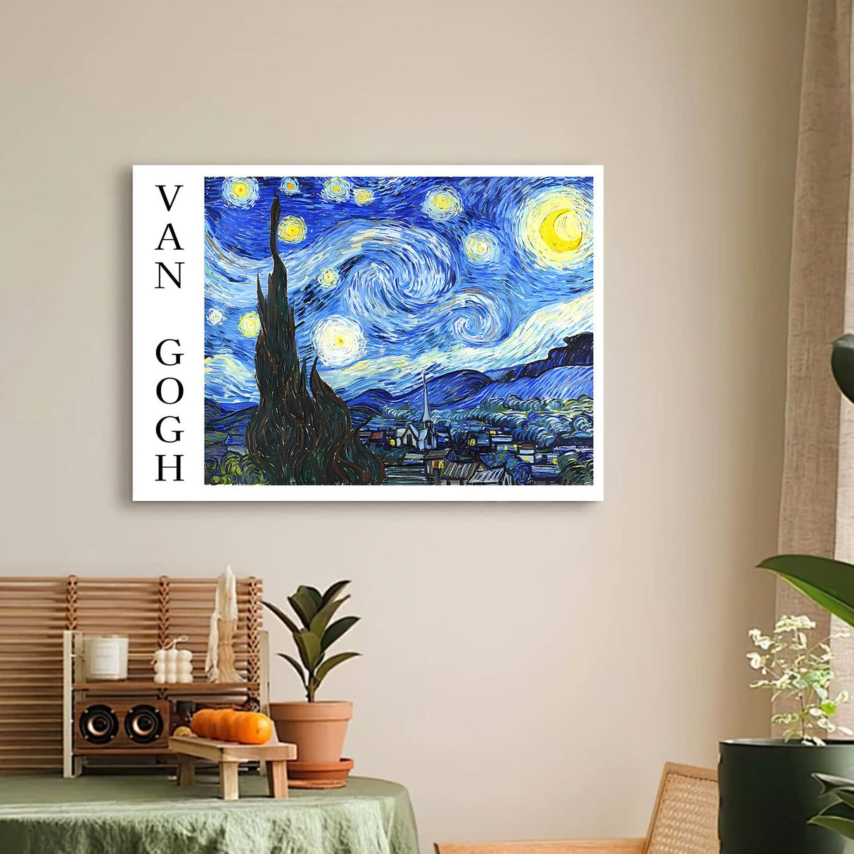 Diamond Art Kits for Adults Beginner- Van Gogh Starry Night DIY Modern Diamond Painting Kits 5D Diamond Dots Gem Art Crafts with Tools- Round Full Drill Funny Crafts for Home Wall Decor&Gift-12x16inch Fairyland JinWenn