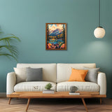 Paint by Numbers for Adults Beginner, Mountain Lake at Sunset Landscape Adult Paint by Number Kits on Canvas, DIY Acrylic Oil Painting by Numbers for Home Wall Decor 16X20 inch (Without Frame) Mosaflare