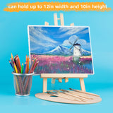 idoobi 16 Pack 11.8" Wooden Easel, Easel Stand for Painting, Tabletop Easel for Artist/Students/Beginners, Portable Canvas Photo Picture Sign Holder idoobi