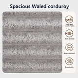 Fefances Loveseat Sofa Bed Boneless Couch, Convertible 2-in-1 Design, Corduroy Fabric - Compact Memory Foam Couch for Small Spaces, Apartments, Home Office & Bedroom （Grey） Fefances