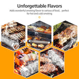 Pellet Smoker Tube Set, 6" & 12" Stainless Steel BBQ Wood Smoker Tube with Brush and 2 Hooks for 2.5hrs/5hrs of Billowing Cold/Hot Smoking for All Grills or Smokers, Smoking Cheese Beef Nuts Fish LFSEMINI