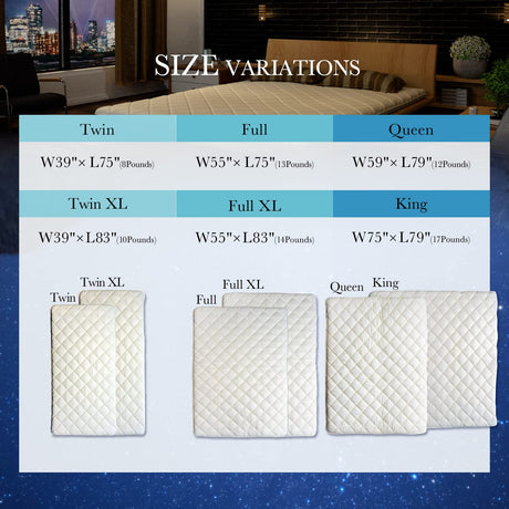 FULI Japanese futon Mattress, Foldable Japanese Floor Mattress, Japanese Floor Bed, Foldable Mattress, Futon Mattress, Made in Japan (White, Twin) FULI