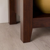 Walker Edison Wren Classic Brown TV Media Console Entertainment Center for 80 Inch Television with Storage Cubby, 70 Inch Walker Edison