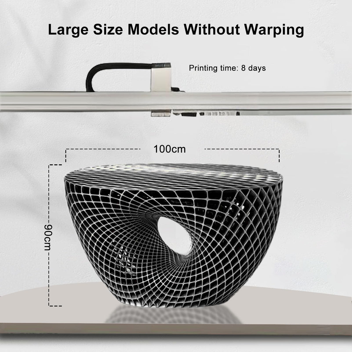 YOUSU ABS+ Filament 1.75mm, 3D Printer Filament ABS Plus, 3KG Spool (6.6 LBS) 3D Printing Filament for 3D Printers,Black Yousu