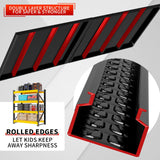 Kobito 4000LBS Garage Storage Shelves, 47" W Garage Shelving Heavy Duty Adjustable Shelving Unit, 4 Tier Metal Utitly Shelves Industrial Shelving for Warehouses,Basement,Black Yellow Kobito