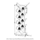 Furinno Tree Bookshelf 9-Tier Floor Standing Tree Bookcase, Plain White Furinno