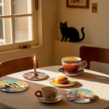 8 Pcs Famous buildings Diamond Art Painting Coasters Kits,Landscape Coaster with Holder for Adults, Non-Slip DIY Dot Paint Craft Kits,5D Full Drill DIY Diamond Dot Gem Art Kit Home Decor Arts Craft NEGEKFKX