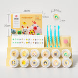 Air Dry Clay Kit - Modeling Clay for Kids mit Sculpting Tools und Tutorial, Ultra Light & Soft, Safe & Non-Toxic, DIY Model Magic Clay 12 Cans 48 Colors, Creative Art Crafts Toys Gifts for Girls Boys LOUFOR