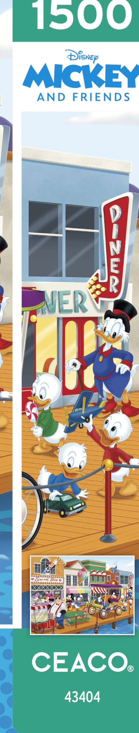 Ceaco - Disney - Mickey & Friends Boardwalk Fun - 1500 Piece Jigsaw Puzzle Ceaco
