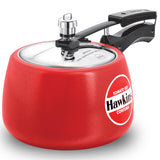 Hawkins 3 Litre Contura Pressure Cooker, Ceramic Coated Handi Inner Lid Cooker, Tomato Red (CTR30) HAWKINS