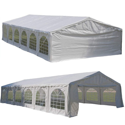 DELTA 40'x20' Budget PE Party Tent, Wedding Tent,Outdoor Event Canopy, Garden Shelter Gazebo,Outdoor Canopy, with Waterproof Top Cover, Removable Window Walls