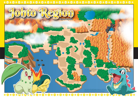 Buffalo Games - Pokemon- Johto Region - 500 Piece Jigsaw Puzzle for Adults -Challenging Puzzle Perfect for Game Nights - Finished Size is 21.25 x 15.00 Buffalo Games
