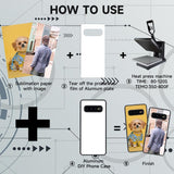 FOQENCCI 5 Piece Phone Case Compatible for Samsung Galaxy S10 Sublimation Blank Cases,Custom Phone Cover with Soft TPU + Hard Blank Printable Aluminum Anti-Slip Shockproof Protective Cover FOQENCCI