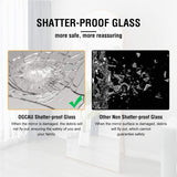 OGCAU Arched Wall Mounted Mirror, 24"x42" Farmhouse Window Mirror with Iron Frame, Wall Decor for Bedroom, Entryway, Living Room (Black) OGCAU