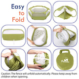 Pawaboo Small Animals Playpen, Waterproof Small Pet Cage Tent with Zippered Cover, Portable Outdoor Yard Fence with 3 Metal Rod for Chick/Kitten/Puppy/Guinea Pig/Rabbits/Hamster/Chinchillas,Green Pawaboo