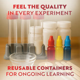 Playz Extreme Chemistry Set – 52 Unique Experiments, Science Kits for Kids Age 8-12, Lab Gear, Volcano Project, Learning Tools, Fair Activity, Discovery Gift, STEM Toys for Boys and Girls Playz