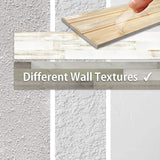 Urban Decor Wood Panels for Wall, Easy Peel and Stick Reclaimed Barn Wood Accent Planks for Kitchen Island Bedroom Doorways Backsplash (White Wash) Urban Decor MagicWood