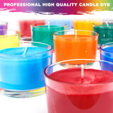 Liquid Candle Wax Dye for Soy Candle Making - 16 Popular Candle Dye Coloring Chips - Premium Liquid Candle Wax Coloring - Highly Concentrated Candle Colors Candle Shop