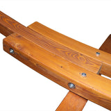 Sunnydaze Curved Wood Hammock Stand Only - 2-Person Wooden Hammock Stand for Outside with 400-Pound Capacity- 13-Foot Sunnydaze