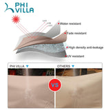 PHI VILLA 15ft Large Patio Umbrella Double-Sided Outdoor Market Pool Umbrellas with Crank, Umbrella Base (Stand) Included(Beige) PHI VILLA