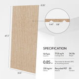 Olanglab Acoustic Wall Panels 10 Pack, 48 x 24 per Acoustic Panels Sound Absorbing, Decorative Sound Panels for Home Studio and Office, Khaki Olanglab