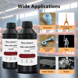 Apexmaker 3D Printer Resin ABS Like & Water Wash Resin, 1000g, High Precision Quick Curing Water Wash ABS Like Photopolymer Resin, 395-405nm UV Curing 3D Printing Liquid for LCD DLP SLA 3D Printers ApexMaker