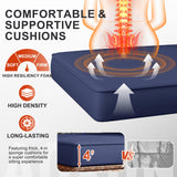 Aoxun Patio Furniture Sets with 44'' Fire Pit, 10 Pcs Outdoor Patio Coversation Set with 4'' Thicken Cushion, Widen Armrests Wicker Outdoor Sectional for Backyard (Waterproof Cover Include) Aoxun